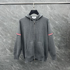 톰브라운 코튼밀라노 암밴드 후드집업 2컬러 남녀공용 (국내배송)