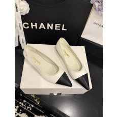 샤넬 투톤 플랫슈즈