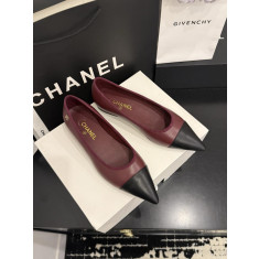 샤넬 투톤 플랫슈즈