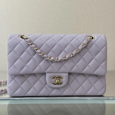 샤넬 클래식 미듐 25cm 램스킨