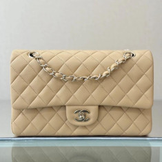 샤넬 클래식 미듐 25cm 램스킨