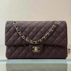 샤넬 클래식 미듐 25cm 램스킨