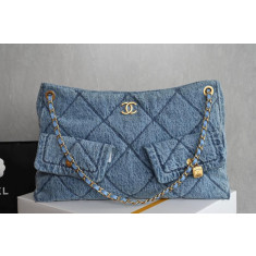 샤넬 데님 쇼핑백 AS5740 2컬러