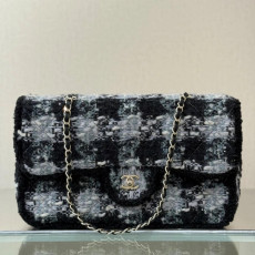 샤넬 26C 코코네쥬 트위드 플랩백 라지 AS5686