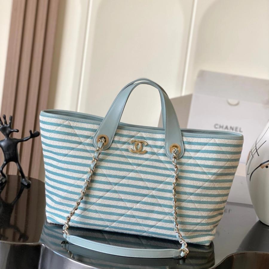 샤넬 26C 크루즈 스트라이프 쇼퍼백 AS6007