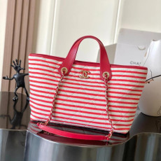 샤넬 26C 크루즈 스트라이프 쇼퍼백 AS6007