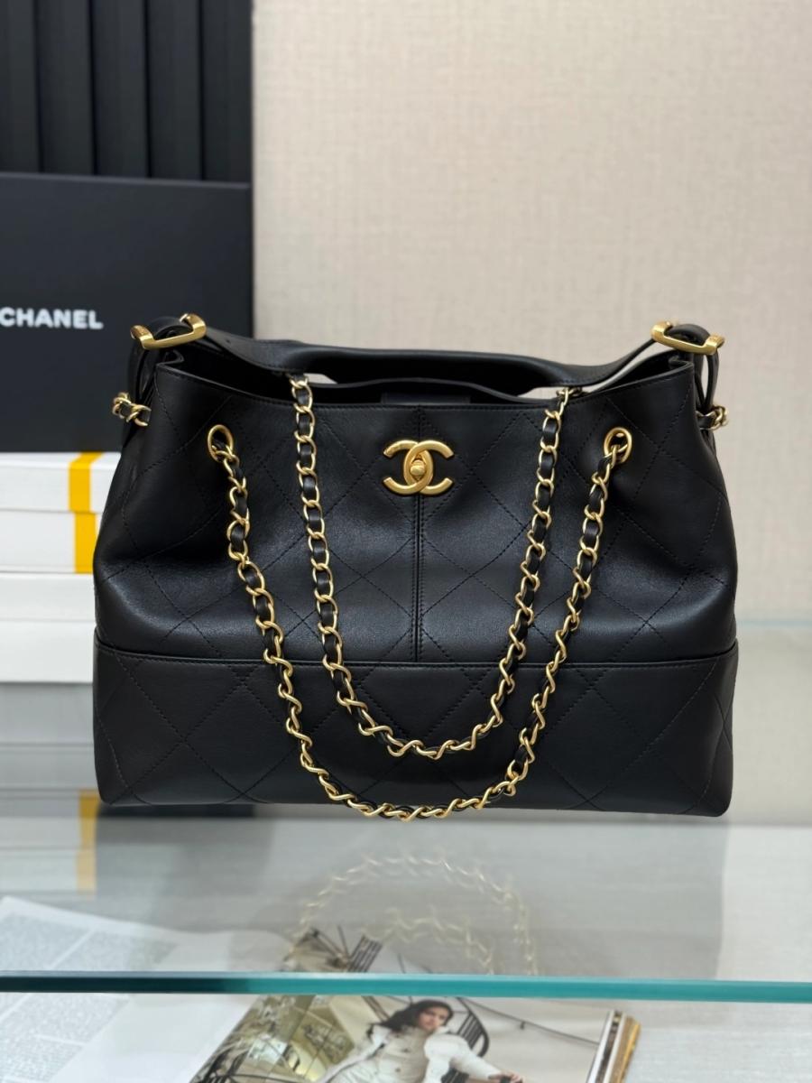 [팬더샵] 샤넬 25a 공방 스웨이드 스몰 쇼핑백