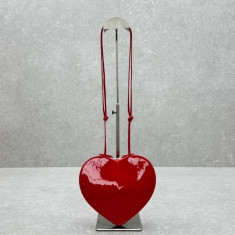 알라이아 하트 페이던트 숄더백