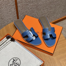 에르메스 오란 슬리퍼 악어