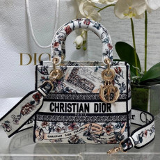 디올 레이디백 D-LITE 미듐 24cm
