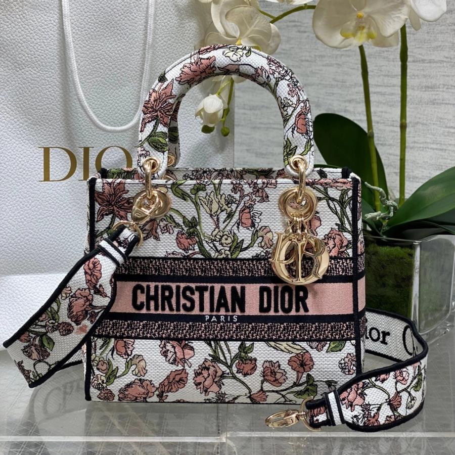 디올 레이디백 D-LITE 미듐 24cm