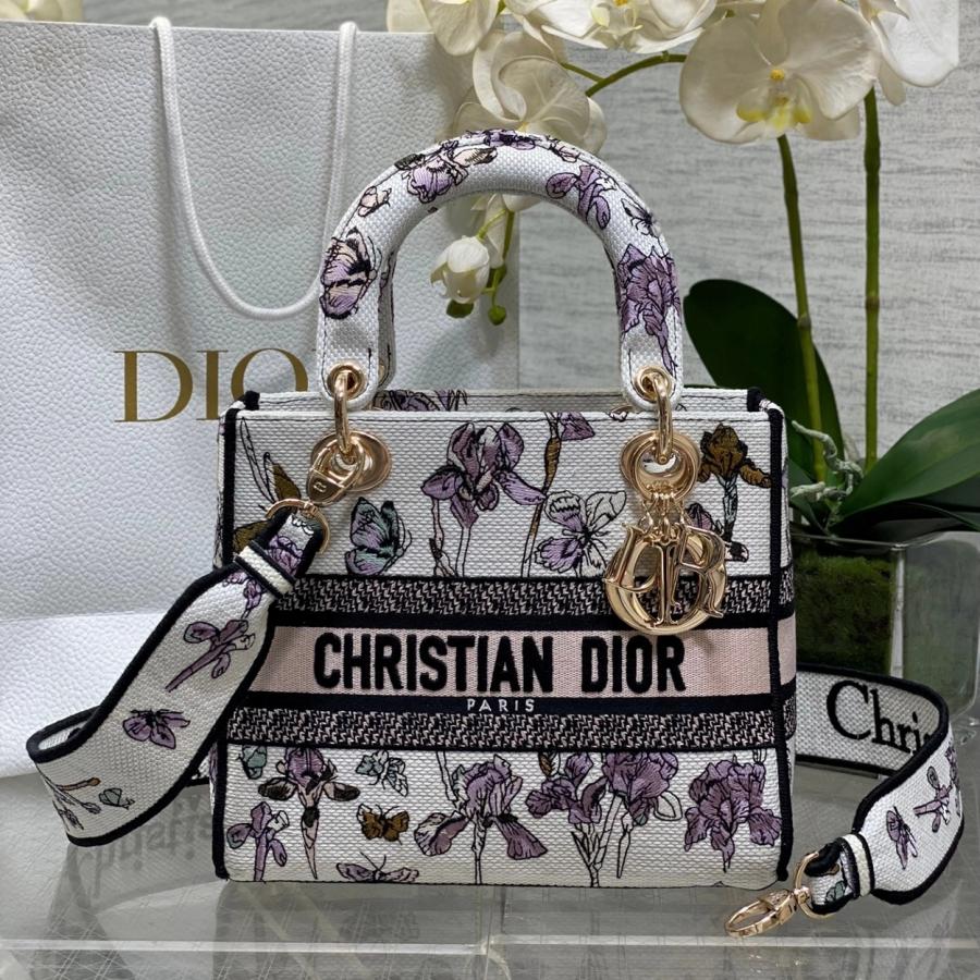 디올 레이디백 D-LITE 미듐 24cm