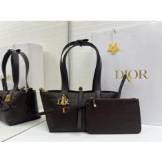 디올 뚜주흐 쇼퍼백 다크브라운 스몰