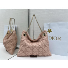 디올 Cannage 카프스킨 숄더백