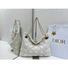 디올 Cannage 카프스킨 숄더백