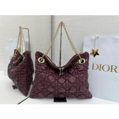 디올 Cannage 카프스킨 숄더백