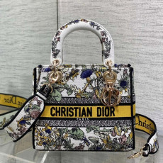 디올 레이디백 D-LITE 미듐 24cm