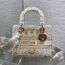 디올 레이디백 D-LITE 미듐 24cm