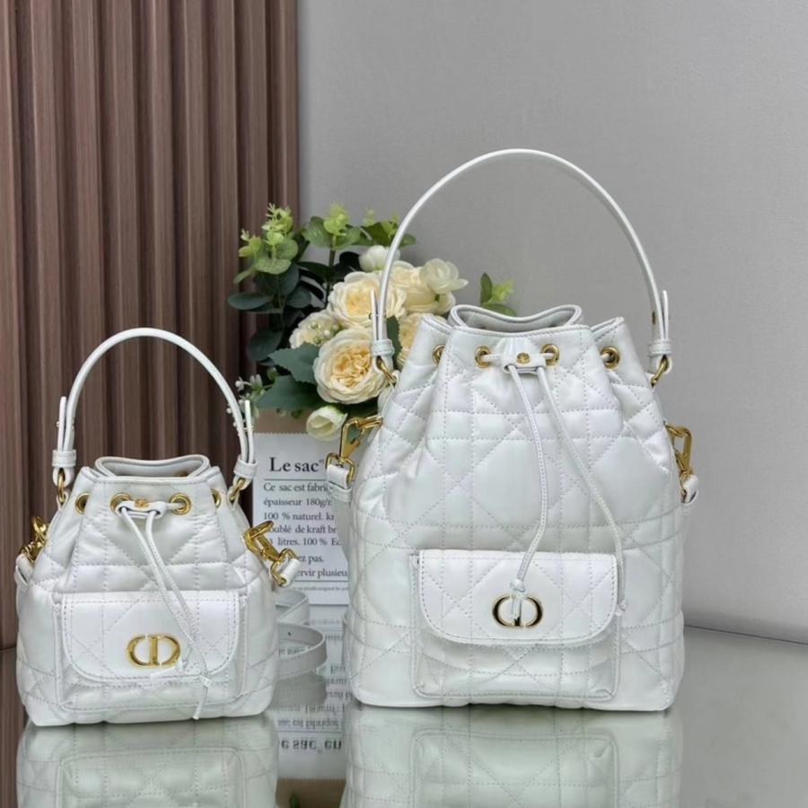 디올 카로 램스킨 버킷백 나노, 스몰