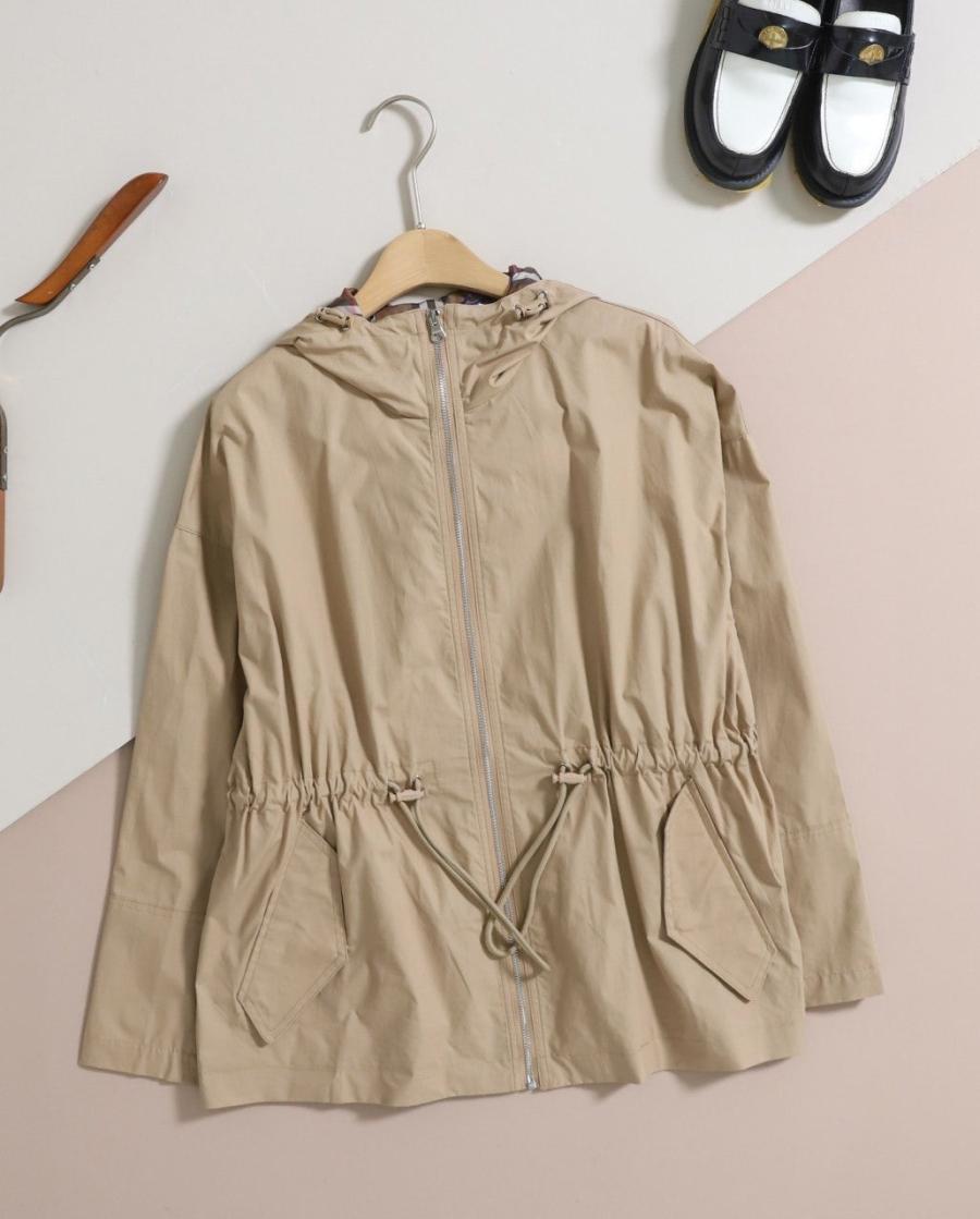 버버리 이너체크 드로스트링 코튼 후드 자켓 2컬러 (국내배송)