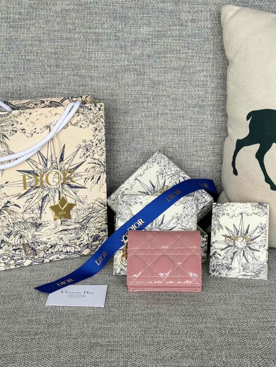 디올 레이디 페이던트 반지갑