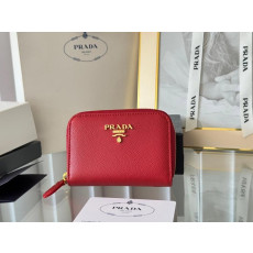 프라다 사피아노 메탈 로고 카드지갑