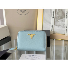 프라다 사피아노 메탈 로고 카드지갑