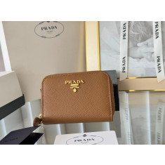프라다 사피아노 메탈 로고 카드지갑