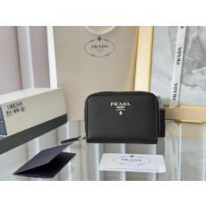 프라다 사피아노 메탈 로고 카드지갑
