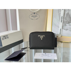 프라다 사피아노 메탈 로고 카드지갑
