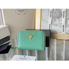 프라다 사피아노 메탈 로고 카드지갑