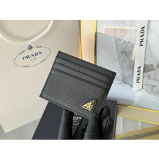 프라다 사피아노 레더 사이드 로고 카드지갑 7컬러