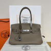 에르메스 숄더 버킨 29 에버컬러 엘리펀트 그레이 금장, 은장 (올수공)