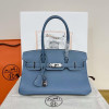 에르메스 숄더 버킨 29 에버컬러 데님블루 금장, 은장 (올수공)