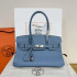 에르메스 숄더 버킨 29 에버컬러 데님블루 금장, 은장 (올수공)