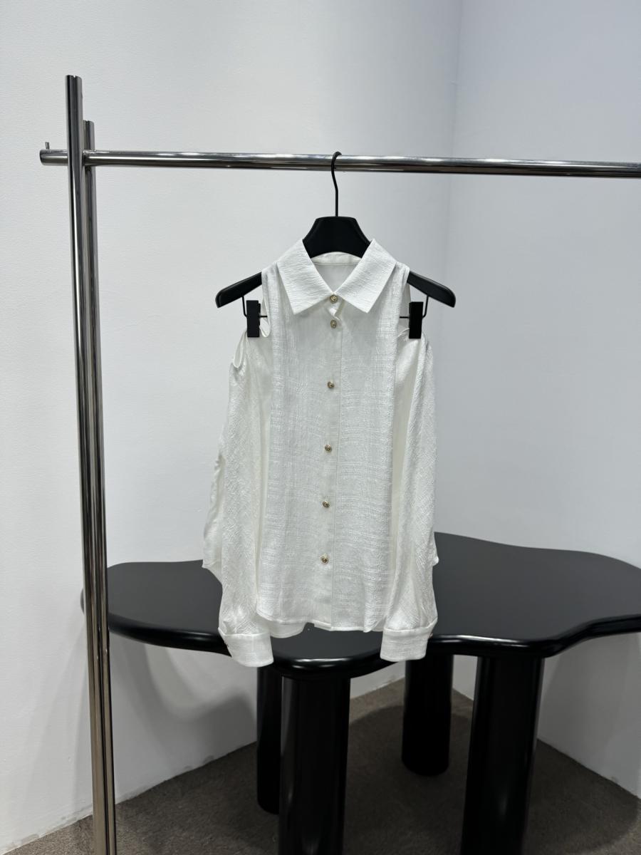 샤넬 오프숄더 셔츠