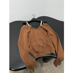 미우미우 오프숄더 가디건