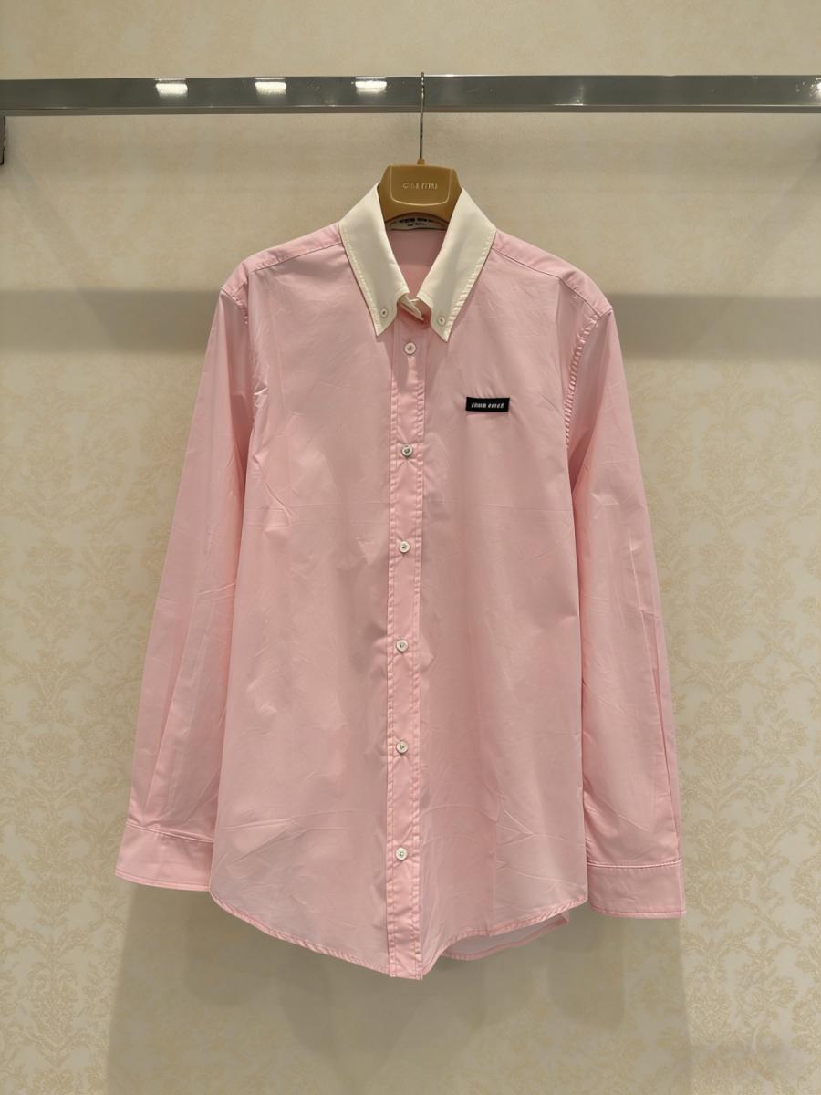 미우미우 핑크 셔츠