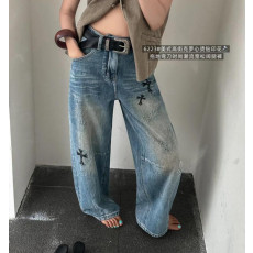 크롬하츠 와이드 데님 팬츠