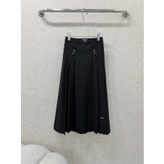 프라다 정면 로고 스커트