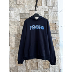 펜디 자수 후드 티셔츠