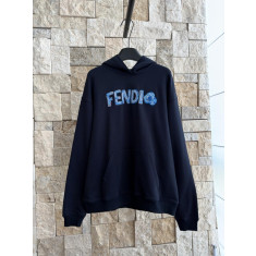 펜디 자수 후드 티셔츠