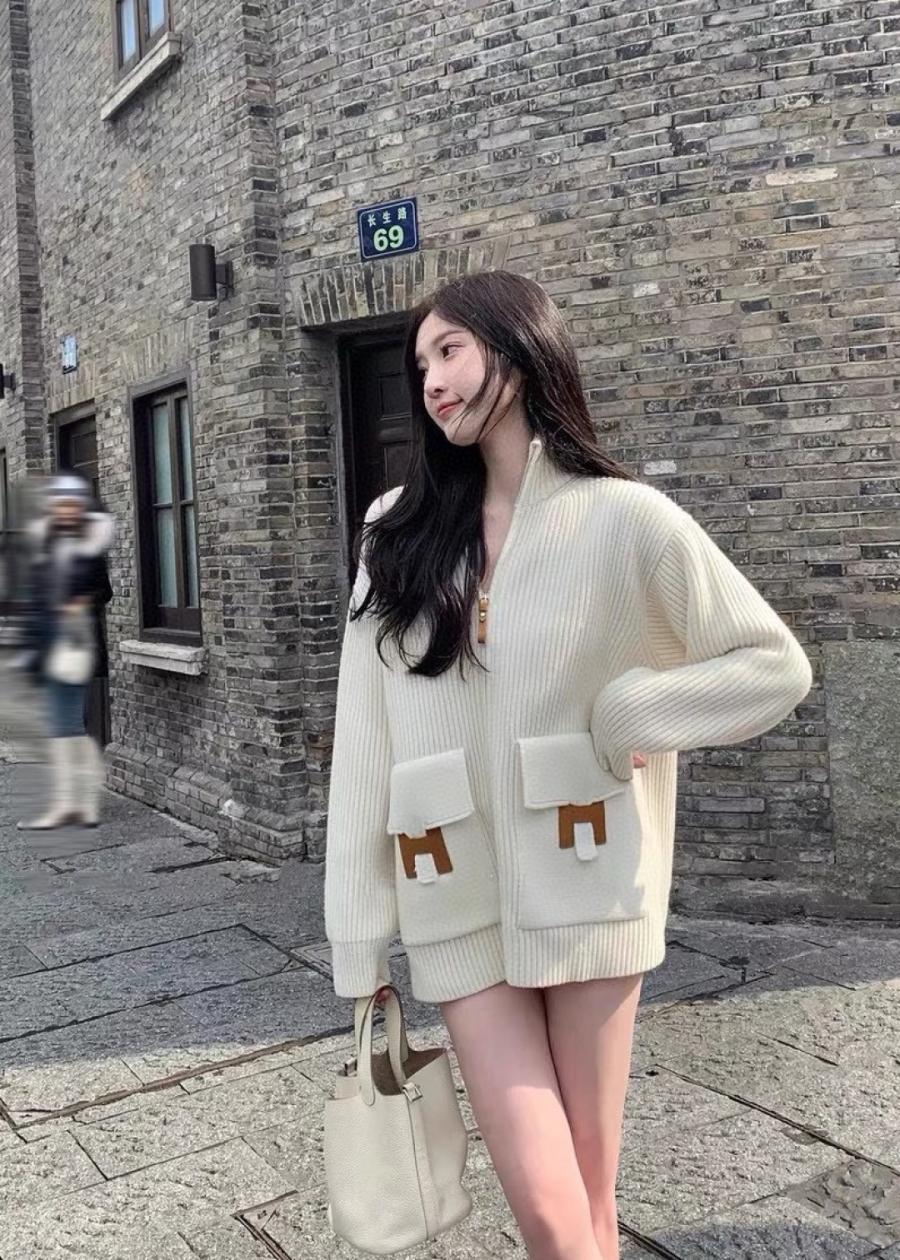 에르메스 H포켓 니트 가디건