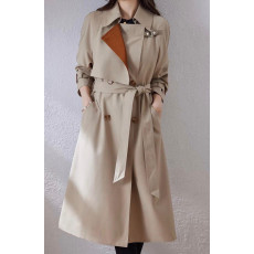 에르메스 배색 트렌치코트