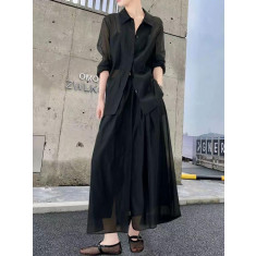 생로랑 시폰 셋업