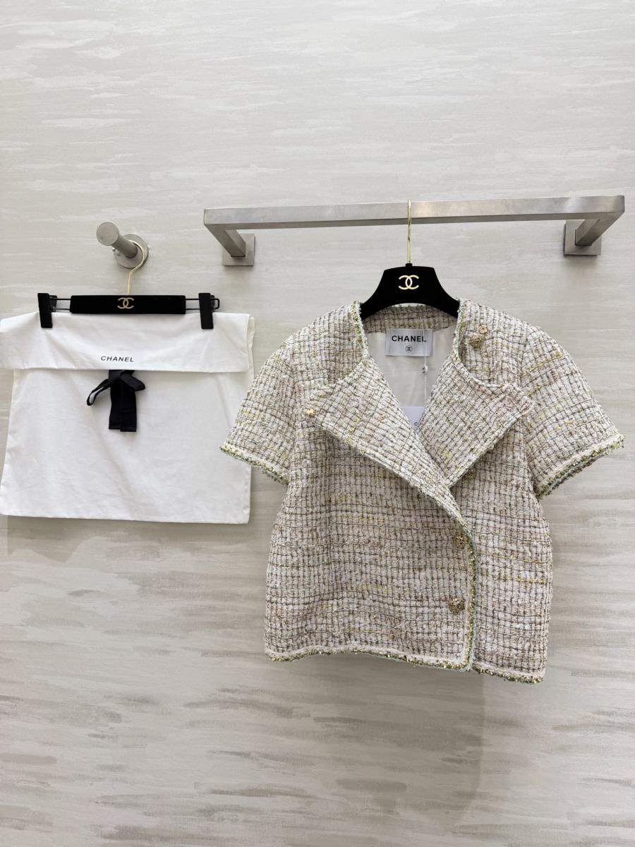 샤넬 반팔 트위드 자켓