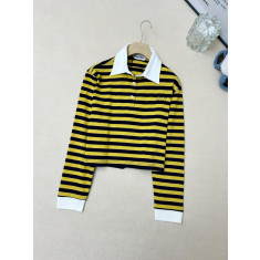 미우미우 폴로 스트라이프 티셔츠