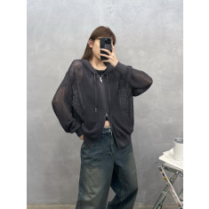 크롬하츠 매쉬 후드 집업