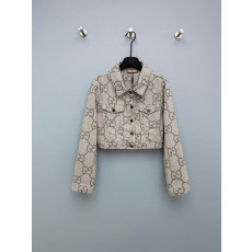 구찌 로고 크롭 자켓