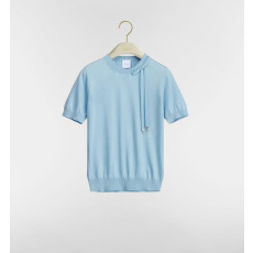 디올 넥리본 반팔 니트 2컬러